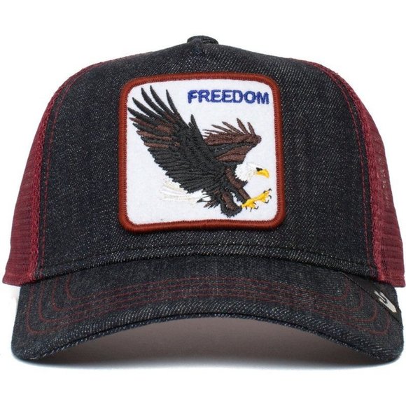 Goorin Bros The Farm Trucker Hat Collection Eagle Freedom Denim